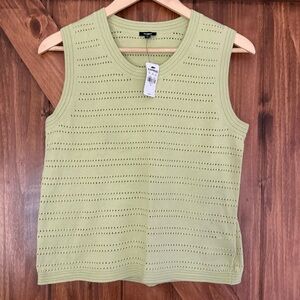 NWT Express Green Sleeveless Knit Top